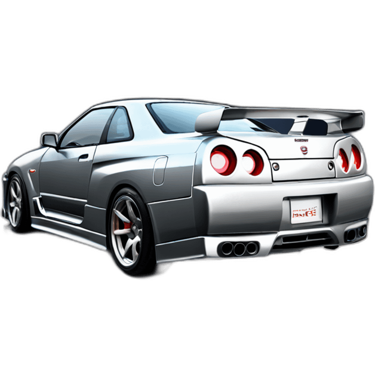 nissan gtr r34 skyline emoji