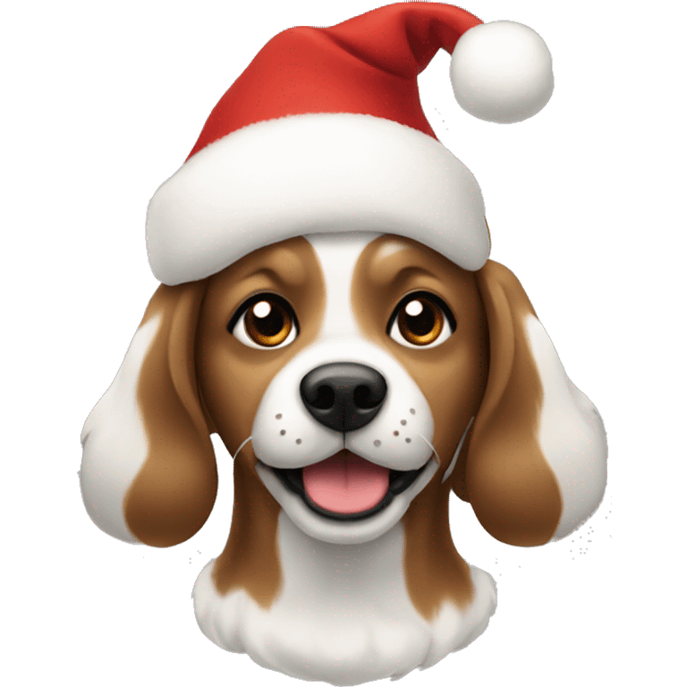 Christmas dog emoji