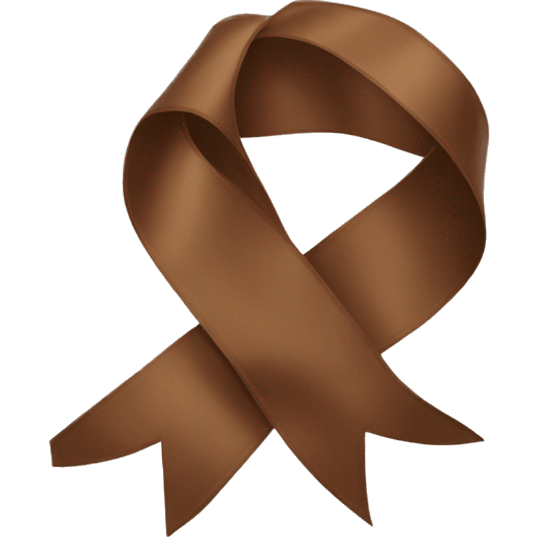 brown ribbon  emoji