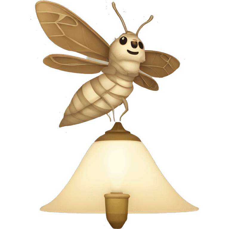 moth lamp man emoji