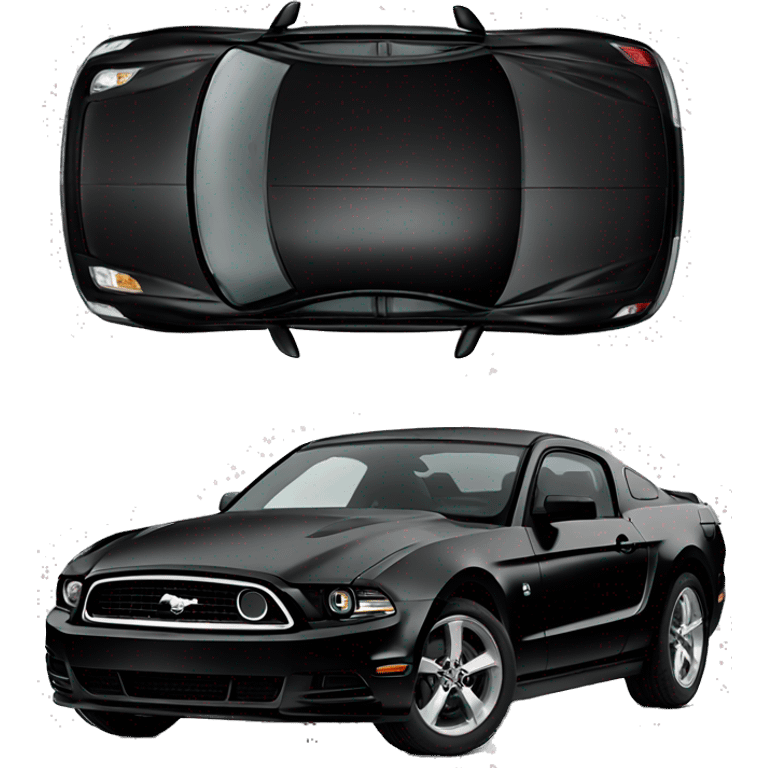 2013 ford mustang in black  emoji