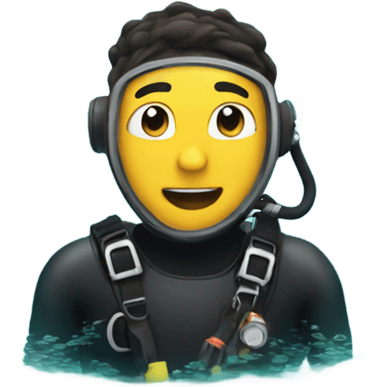 Me scuba diving emoji