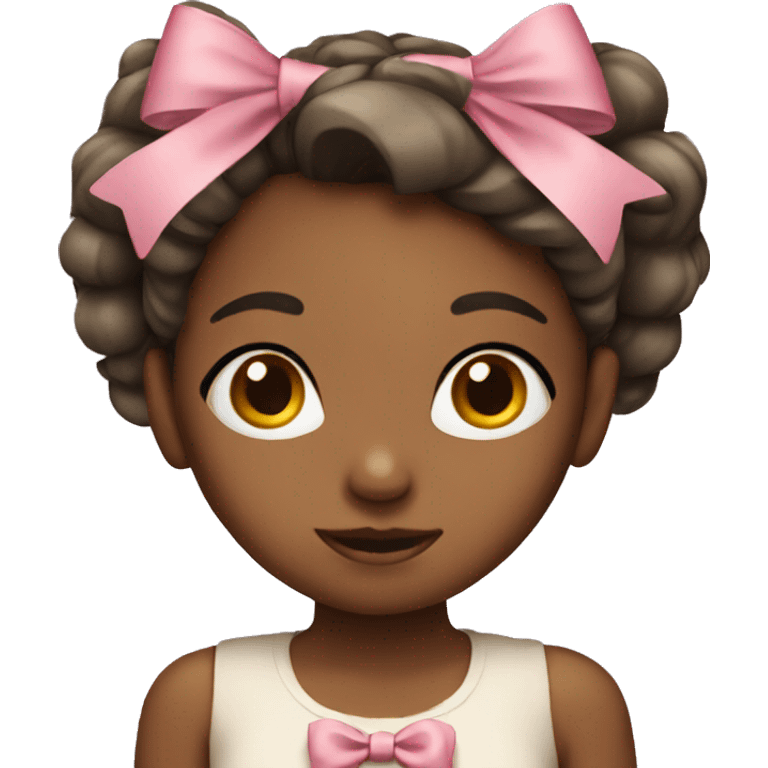 Girl with a bow on the head  emoji