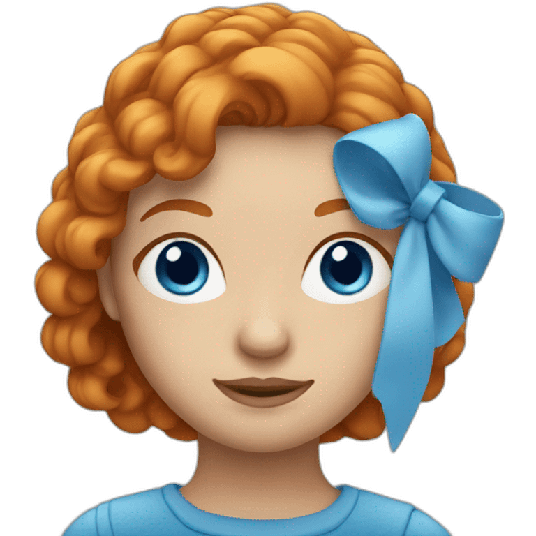 Ginger hair and blue eye woman in Canada  emoji