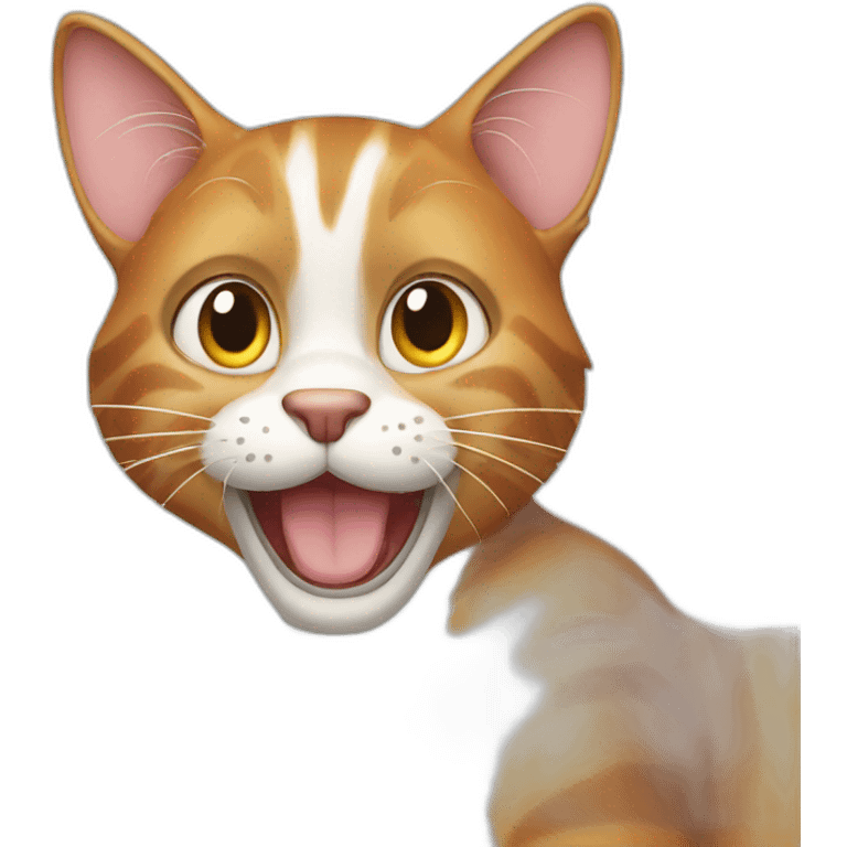 goofy cat emoji