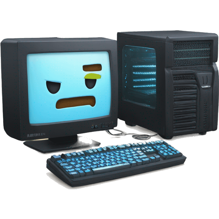 Gaming computer setup  emoji