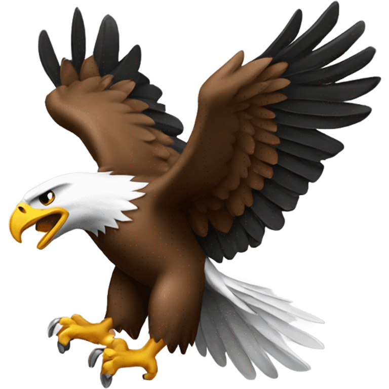 Eagle with gun emoji