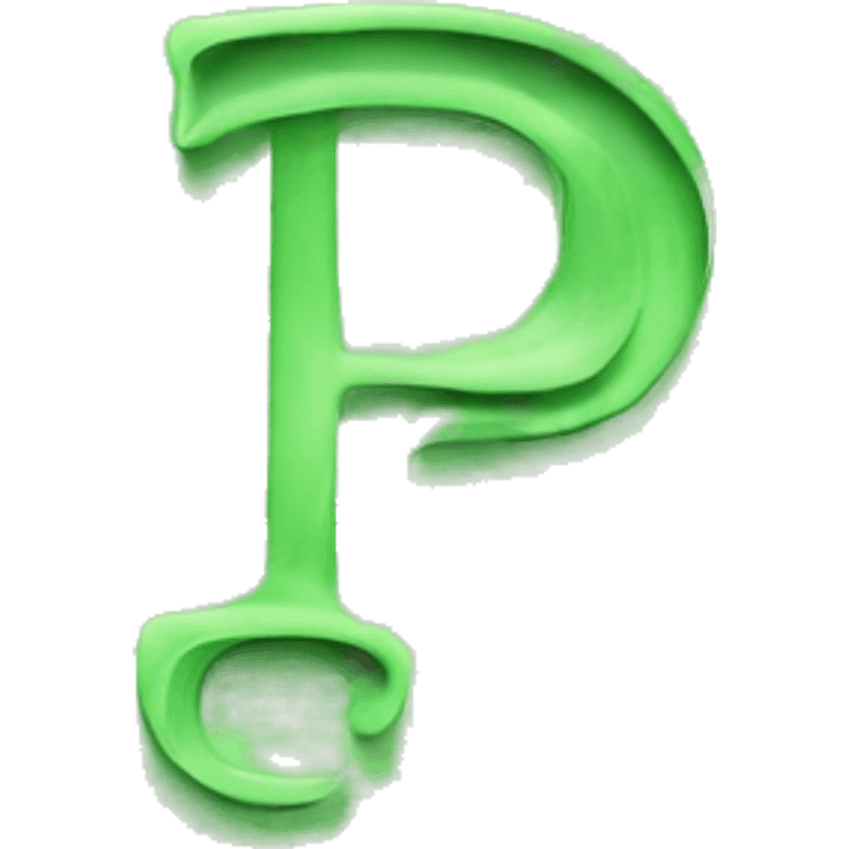 LETTER 'P' green emoji