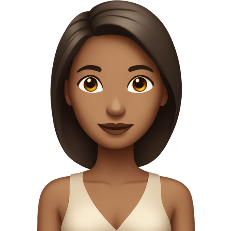 Light tan girl with dark brown hair getting a spa treatment emoji