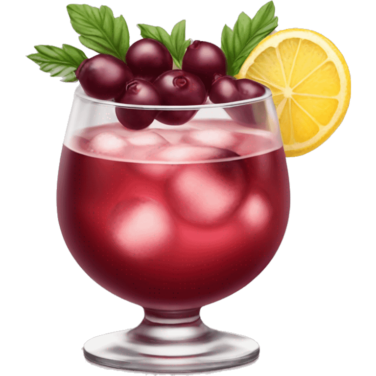 Burgundy cocktail cosmopolitan  emoji