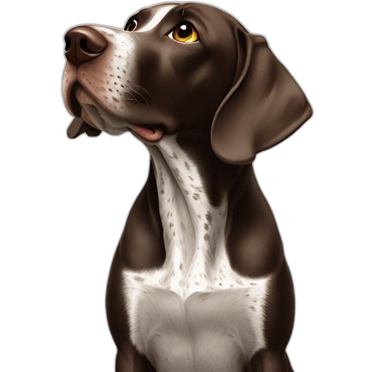 German shorthair sending kiss emoji