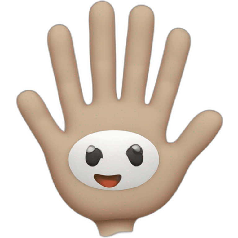 Hello with hand emoji with uniqe penseneality emoji