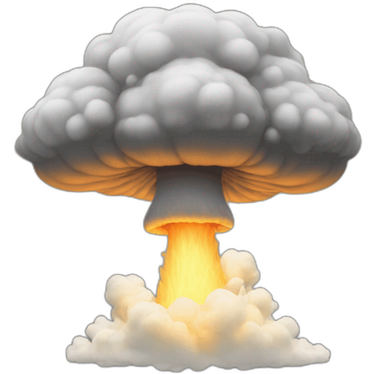 Mushroom cloud emoji