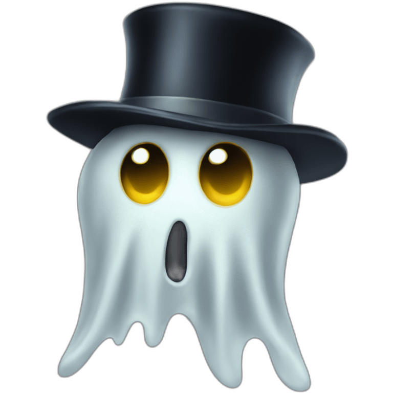 Top Hat Ghost emoji