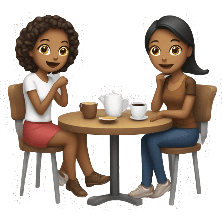 Amigas , chismositas y café  emoji