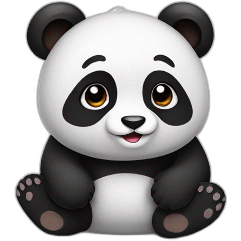 Panda cute emoji