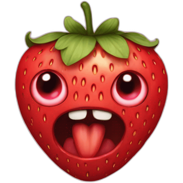 strawberry demon emoji