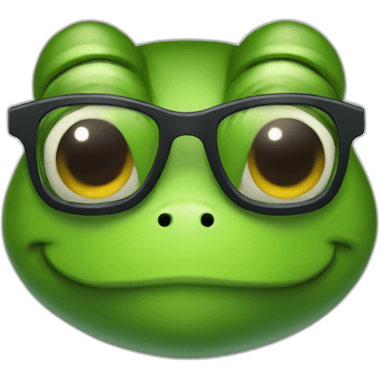 frog nerd emoji