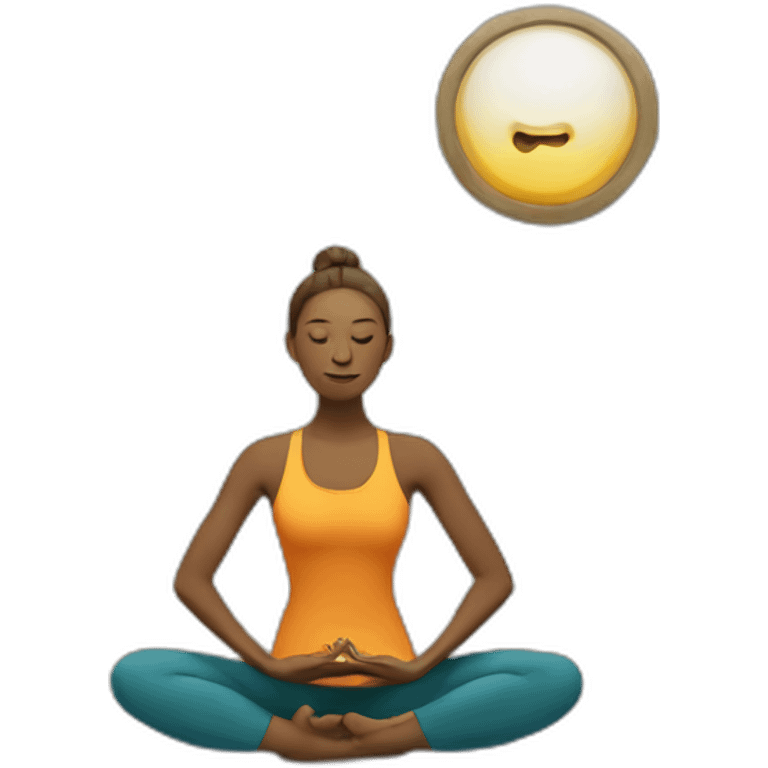 yoga on tv emoji