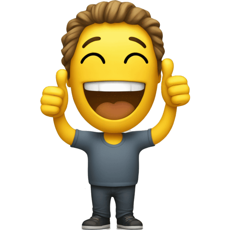 Smiley with thumbs up emoji