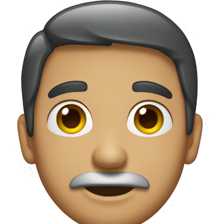 The face of "Juan y Medio" emoji