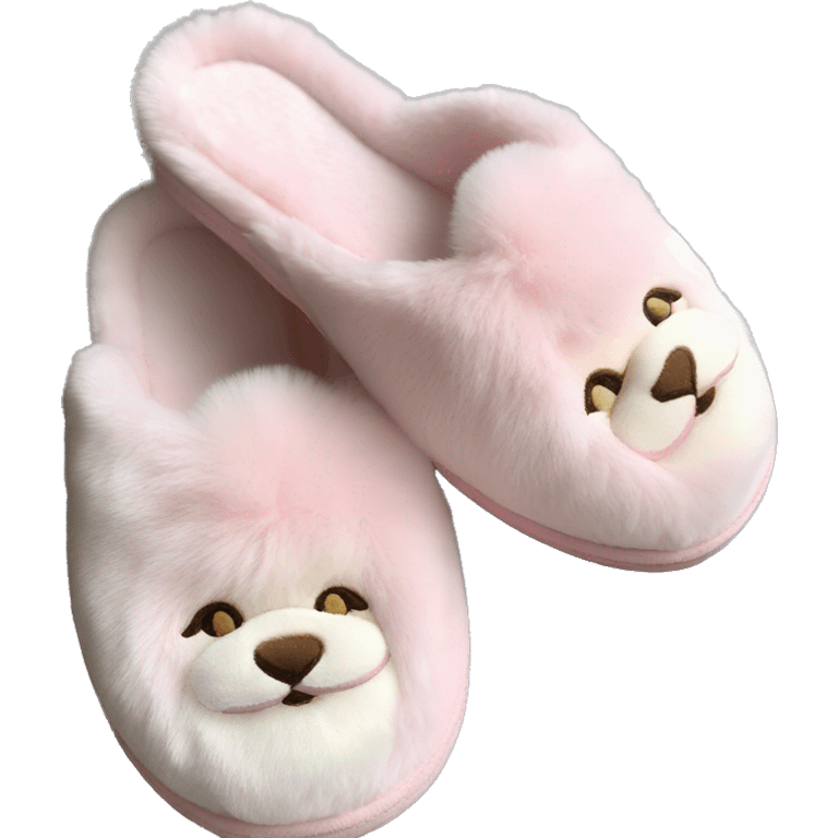 Light pink luxury slippers emoji