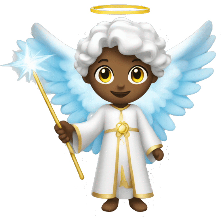 Angel with a magic wand emoji