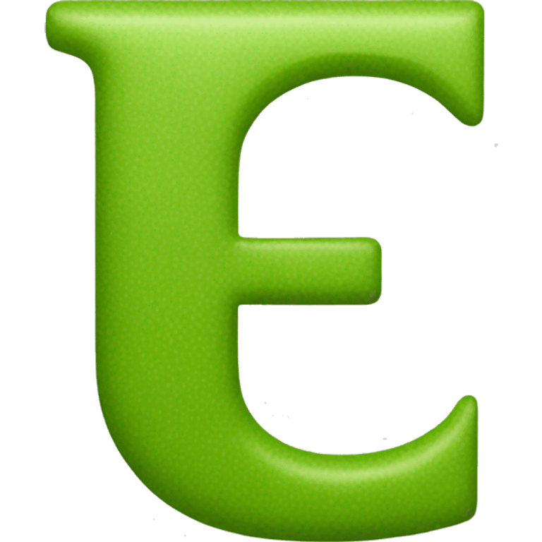 the letter e emoji