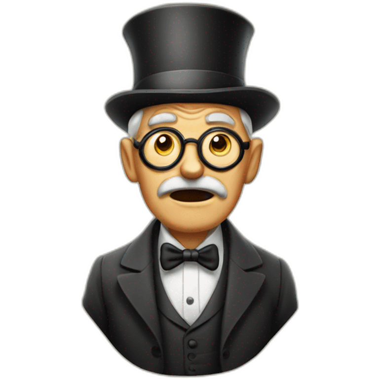 surprised old guy with a monocle emoji