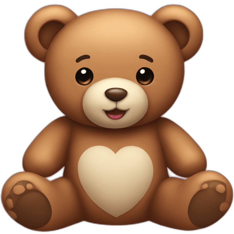 Teddy bear inlove emoji