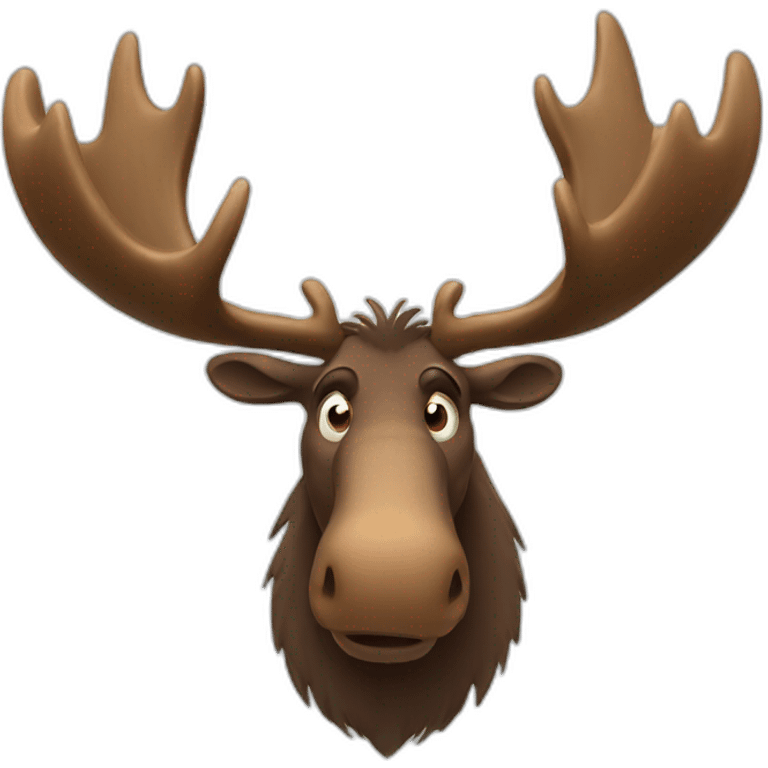 Angry moose emoji