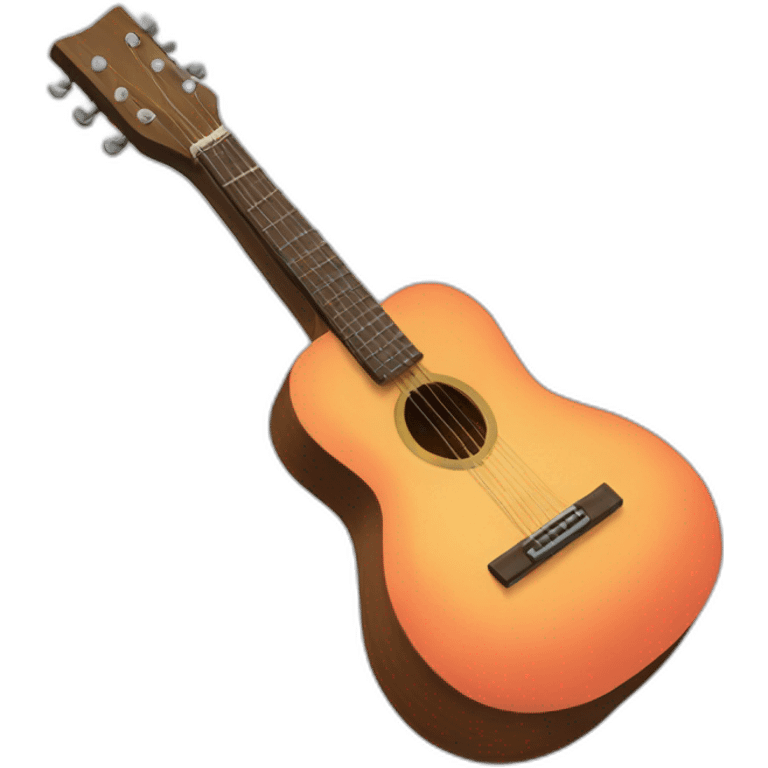 goma peach playing a guitar emoji