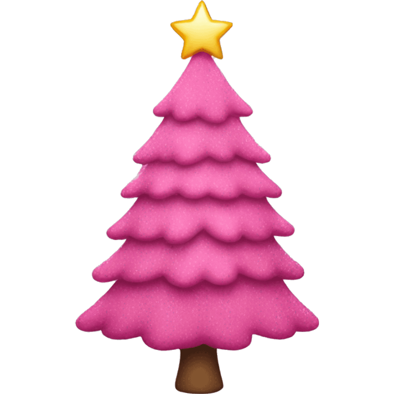 pink christmas tree emoji