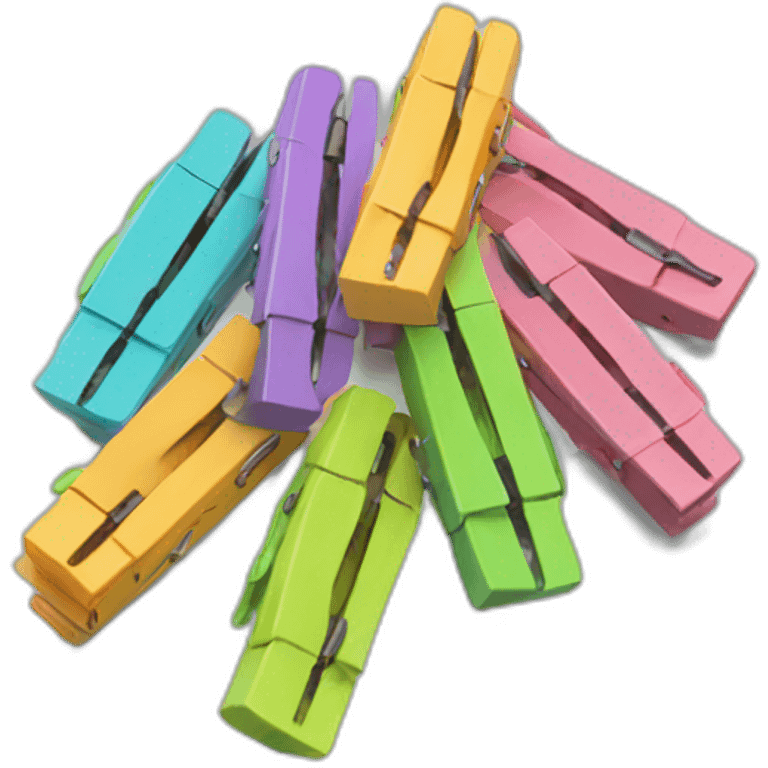 colored clothespins emoji