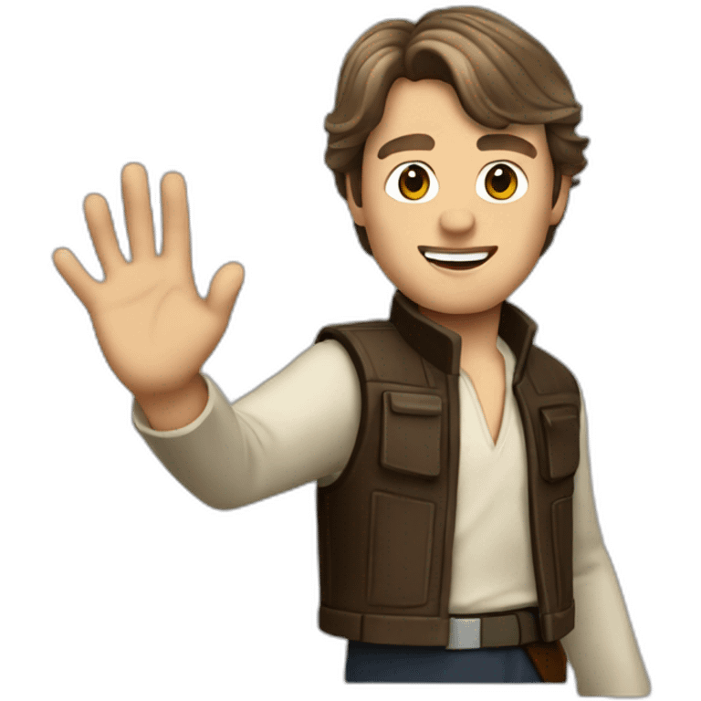 Han solo waving emoji