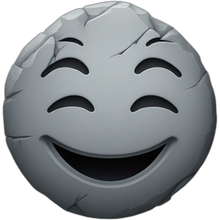 gray stone smile emoji