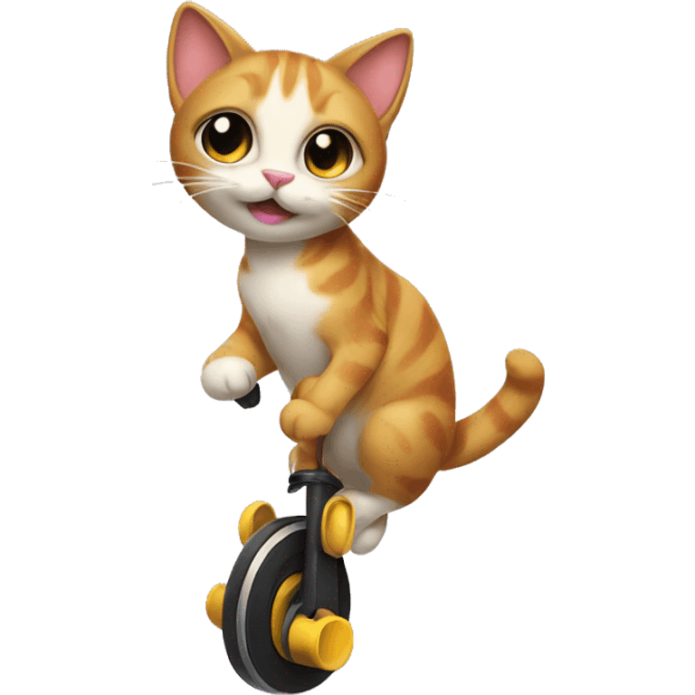 Cat on a pogo stick emoji