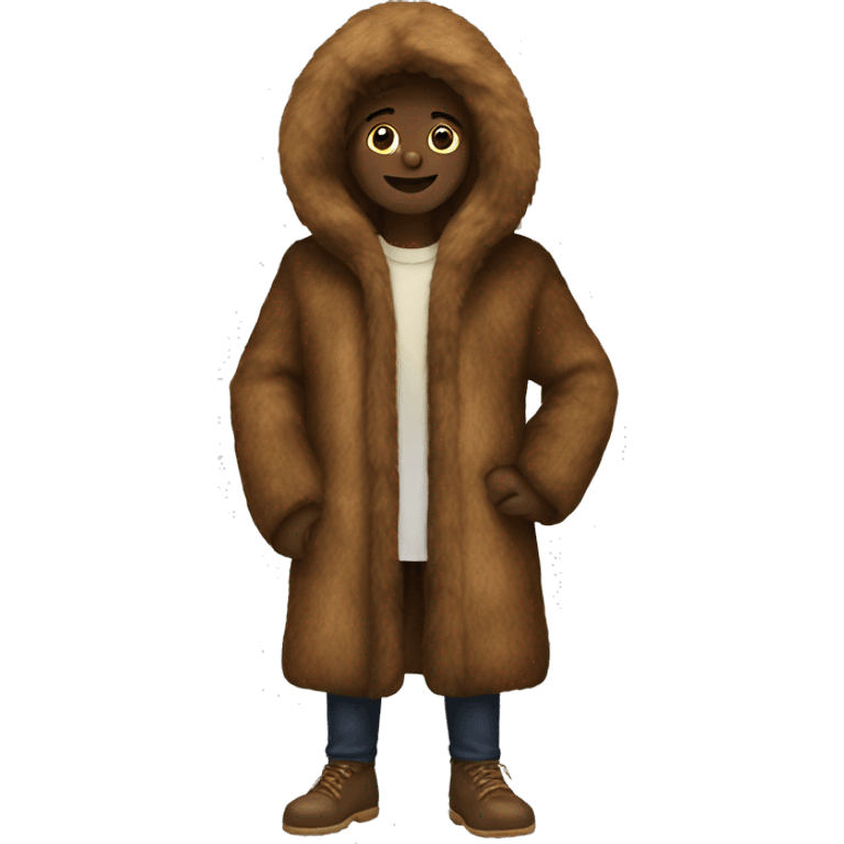 Fur coat emoji