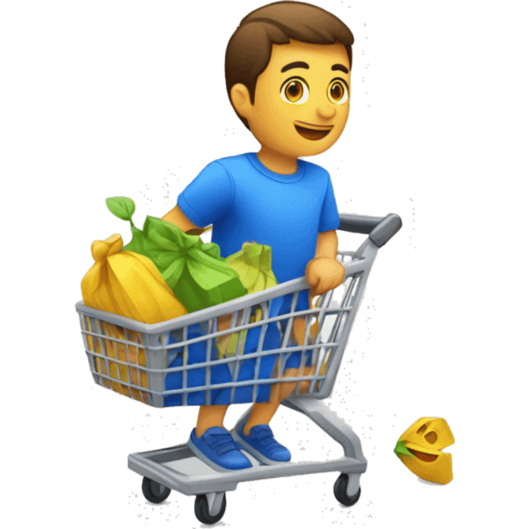 Eu quero com carrinho de compras  emoji