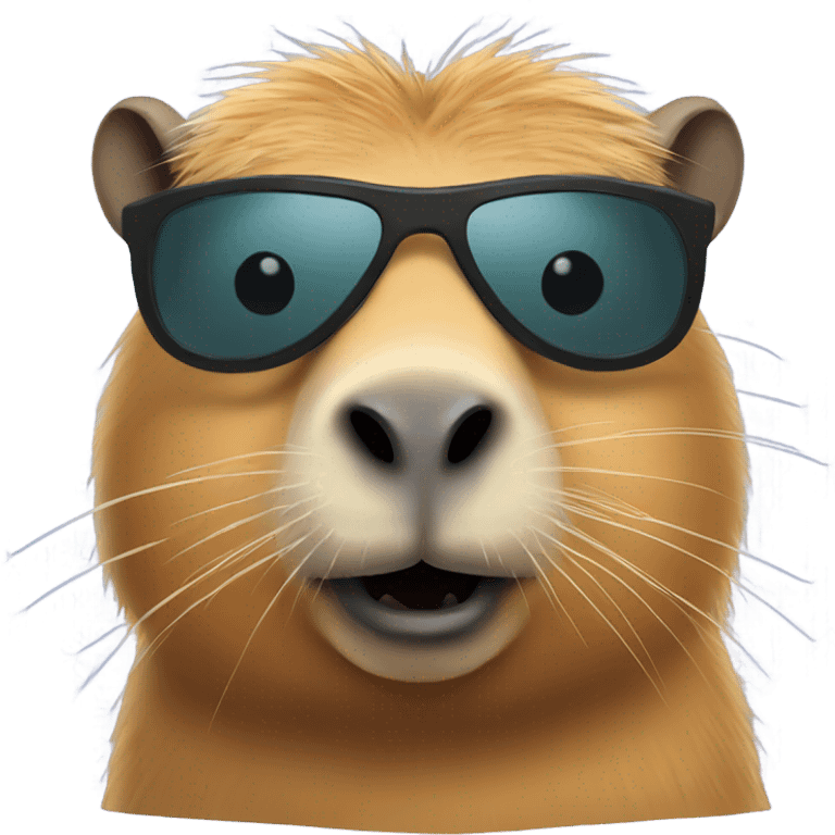 Capybara with sunglasses emoji