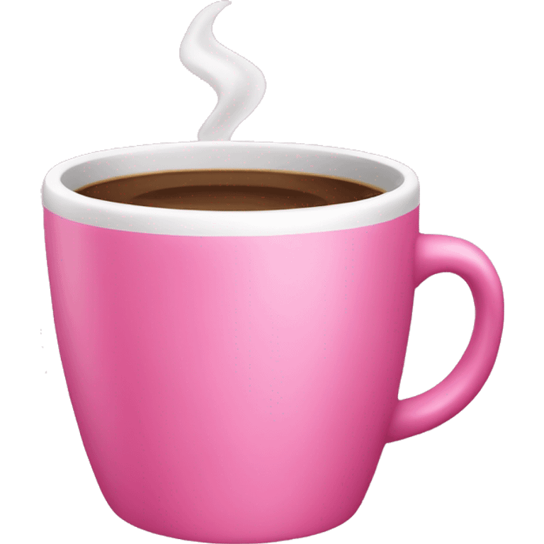 Pink coffee cup  emoji