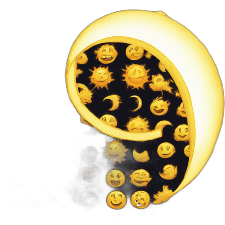 moon and sun emoji