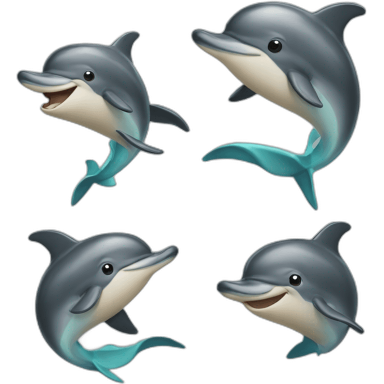 half dolphin half human emoji