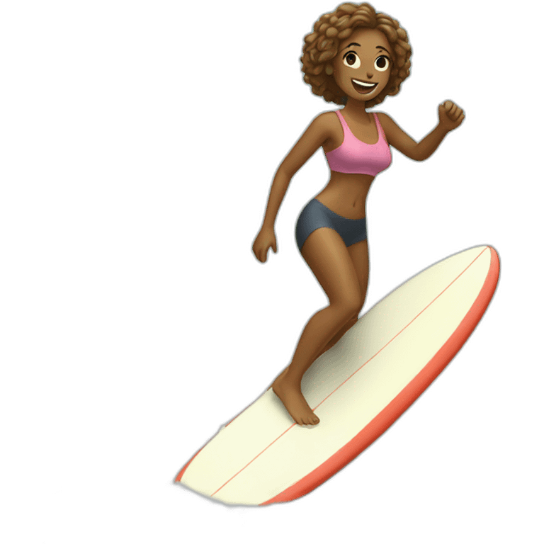 woman surfin emoji