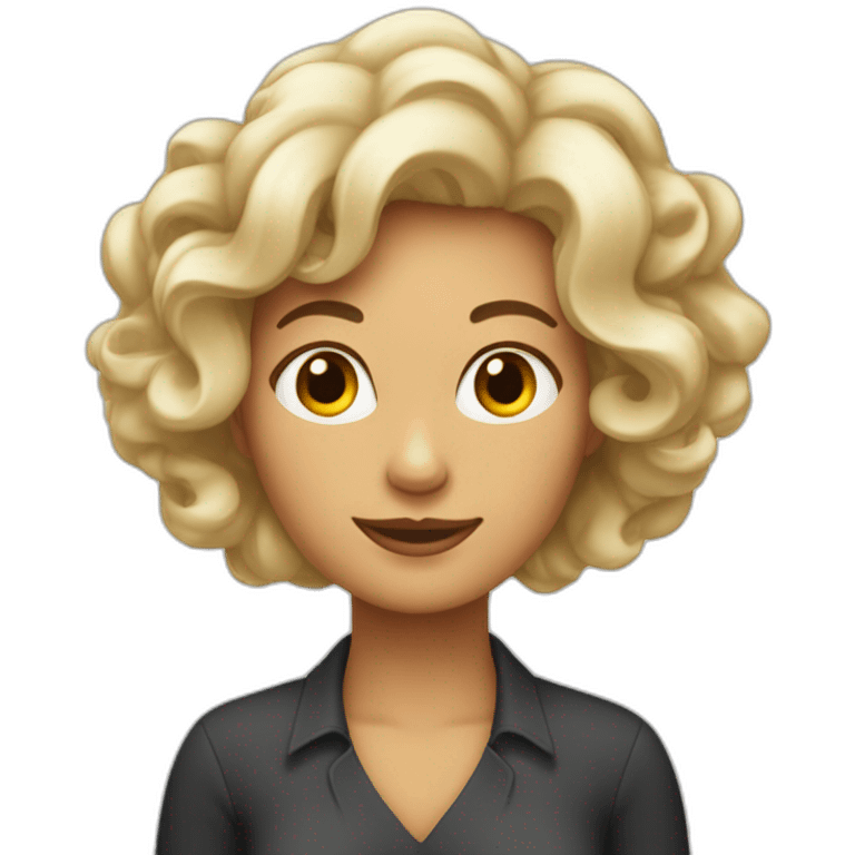 maman aux cheveux blanc emoji