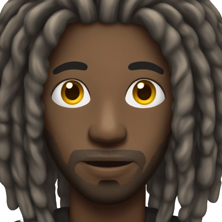 Black man with dreads emoji