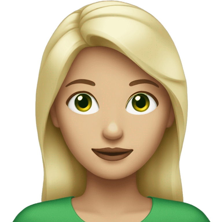 Blonde Woman With Green Eyes  emoji