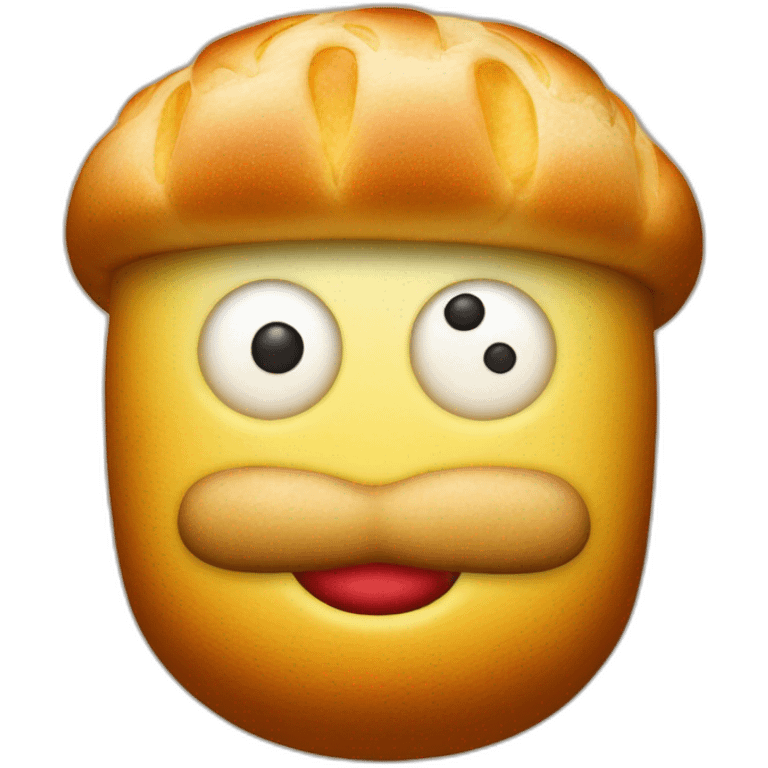 Bonhomme en brioche emoji