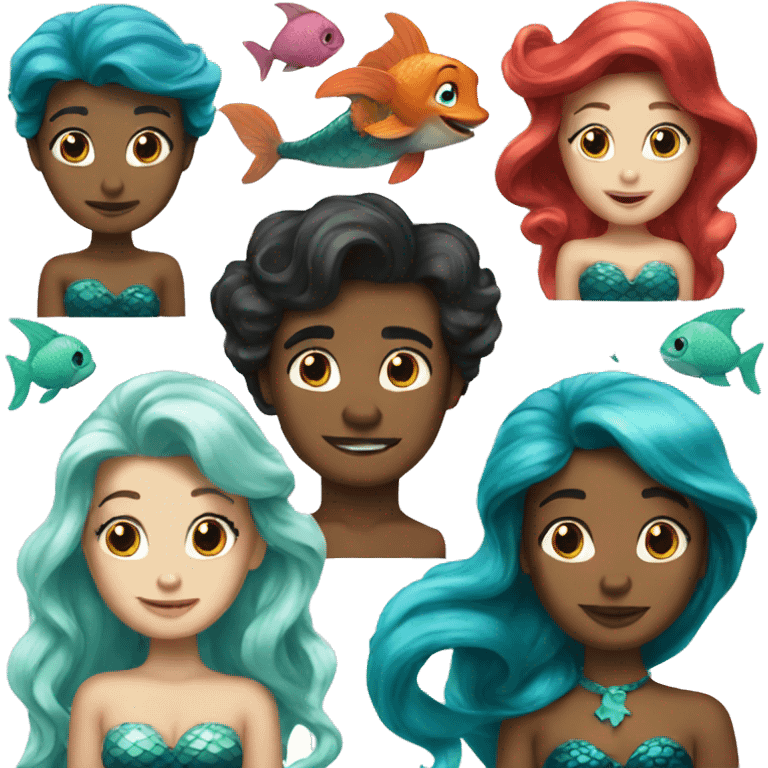 little mermaid emoji