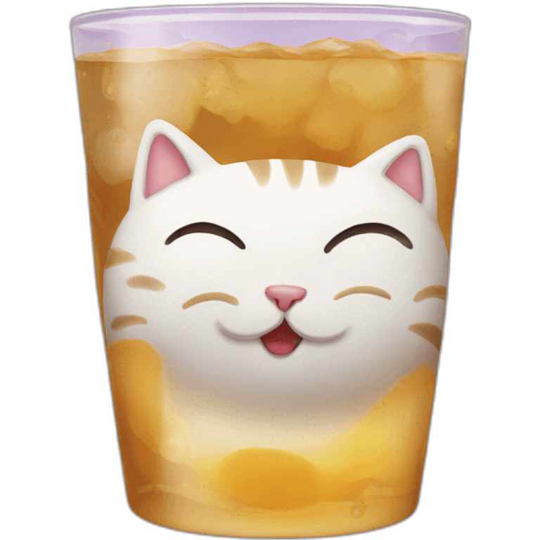 Cat drink emoji